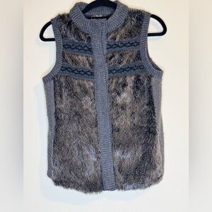 Miss Me Faux Fur Dark Angel Vest